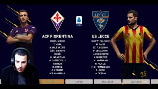 acf fiorentina vs us lecce serie a live PES 2021 PATCH 2024 GLITZO [upl. by Susumu]