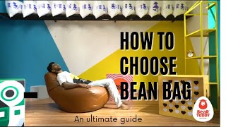 How to choose A bean bag chair  Tutorial  XLXXL3XL4XL5XL6XL  Bean bag sitting positions [upl. by Kimberly]