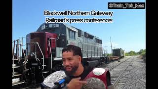 Blackwell Northern Gateway Railroad press conference [upl. by Anirahtak]