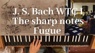 BACH manuscripts played on CLAVICHORD well tempered clavier I Fugue No 23 in B Major BWV 868 [upl. by Nauqel]