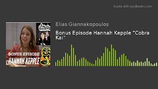 Hannah Kepple talks about her character Moon on quotCobra Kaiquot [upl. by Halimeda645]