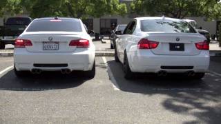 Alekshop  Akrapovic Exhaust Evo vs SlipOn BMW M3 [upl. by Ahsiemak]