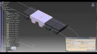 Catia V5  Simulation Toothed Belt [upl. by Uwton]