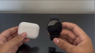 How to connect your AirPods to your GalaxyWatch 4567Third Party Buds howto Airpods Apple [upl. by Dazhehs]