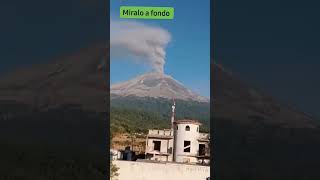 Más ceniza del don Goyo 2 rostros de enojo en sus fumarolas volcan popocatepetl subscribe [upl. by Naesad124]