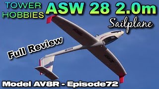 Tower Hobbies ASW 28 20m PNP  Model AV8R Review [upl. by Iamhaj]