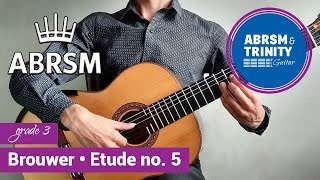 Etude 5 ★ Leo Brouwer 🎵 Grade 3  ABRSM [upl. by Refotsirk]