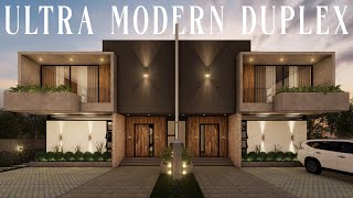 Modern Duplex Design with FLOORPLAN  2 Storey  3 Bedrooms  112 SQM  Minimalist Style [upl. by Farwell]