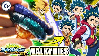 MIRAGE FAFNIR VS TODOS VALKYRIES VALTRIEKS VALT AOI BEYBLADE BURST SPARKING [upl. by Halik877]