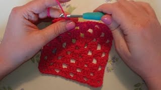 VIRKA mormorsrutor  mormorsruta steg för steg för absoluta nybörjare  granny square swedish [upl. by Dituri]