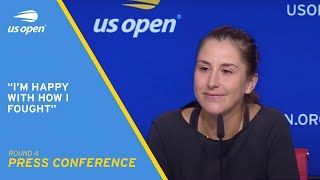 Belinda Bencic Press Conference  2021 US Open Round 4 [upl. by Ainitsirk35]