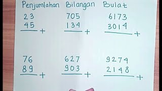 Belajar Matematika SD  Penjumlahan Bilangan Puluhan Ratusan dan Ribuan [upl. by Annirac]