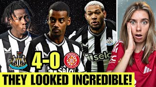 Joelinton Is A Monster Isak amp Sanusi WOW Newcastle United 40 Girona Reaction [upl. by Angel]