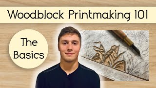 How to make a Woodblock Print The Basics Recap Presentation Japanese Printmaking  Mokuhanga [upl. by Edme519]