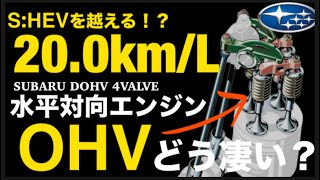 【SHEVより優秀】スバル新型フォレスター燃費の救世主「水平対向OHVエンジン」はなぜ実現できないのか？を完全解説 [upl. by Rebna]