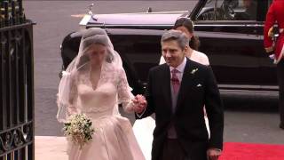 Catherine Middleton arrives at Westminster Abbey [upl. by Yanarp]