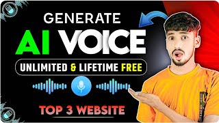 Top 3 Ai Voice Generator Website  Realistic Ai Voice Generator  100 Text To Speech Free [upl. by Tiraj]