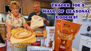 Trader Joe’s Seasonal Goodies HaulWe Are Trying Them All [upl. by Rhoda207]