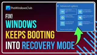 Windows keep booting in recovery mode how to exit [upl. by Medovich828]