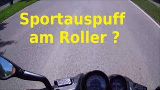 Roller mit Sportauspuff  Lohnt sich das auf 50ccm [upl. by Coveney]