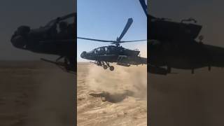 AH64 Apache Helicopter  Iraq Combat Convoy Security Low Level [upl. by Ahsikram]