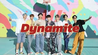 Dynamite  BTS lyrics video [upl. by Gavra]