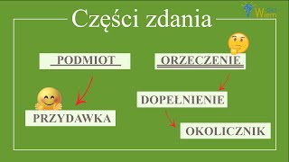 Części zdania logiczna całość I rozkład zdania [upl. by Rochemont435]