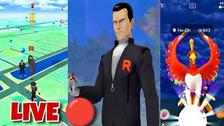 Lets Fight With Giovanni In Pokémon Go 🔴 Live [upl. by Annoda504]