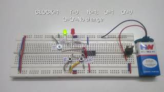 T Flip Flop Circuit Truth Table amp Working [upl. by Barbi]