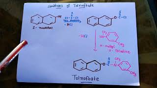 Synthesis of Tolnaftate [upl. by Aniri]