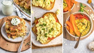 Savory Vegan Breakfast Ideas Easy  Healthy [upl. by Vikki25]