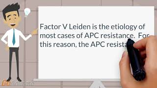 APC resistance as screening test for Factor V Leiden [upl. by Claudius404]