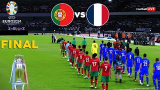 Portugal Vs France  Final UEFA Euro 2024  Full Match All Goals  Ronaldo vs Mbappe  PES Realistic [upl. by Nylaj]