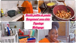 COMMENT PRÉPARER LES PATTES DE POULET 🐓 RECETTE FACILE ET RAPIDERANGEMENT DE MON ÉVIER [upl. by Isolt343]