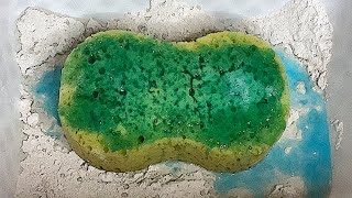 ASMR  CHALK PASTE • SOFT POROUS SPONGE SQUEEZING • RINSING 🤍🩵💛 [upl. by Isied63]