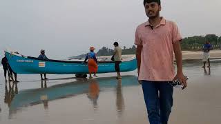 Boat Rolling  Fishing  surathkal beach  NIT Suratkal [upl. by Melan]