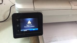 How to repair HP Laser Jet MFP M130series M130fw print quality not clear and shown Engine error 02 [upl. by Annahtur]