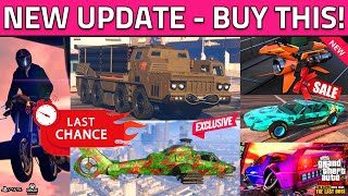 GET This NOW GTA 5 Online NEW Weekly Update Vehicle Price Changes Increase Update Oppressor MK2 [upl. by Ahsenek]