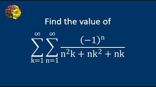 Evaluating double summation using Taylor series and integration [upl. by Mohandas]