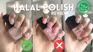 Halal Nail Polish Comparison Review amp Demo  BEST AND WORST  Simplyjaserah SimplyJaserah [upl. by Tamra]