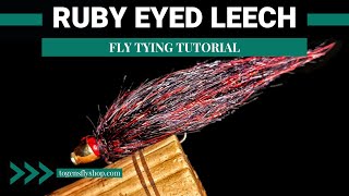 Ruby Eyed Leech  Fly Tying Tutorial [upl. by Ellek103]