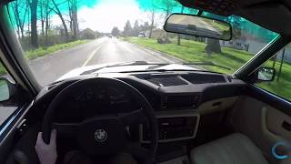 1987 BMW E28 528E  Manual POV Test Drive [upl. by Ezitram]