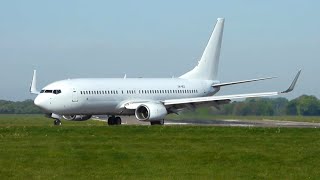 Blank Tui AirExplore B737800 Landing at Norwich [upl. by Ailam]