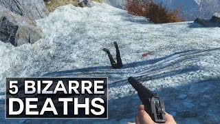 Fallout 4  5 Bizarre Deaths [upl. by Morra]