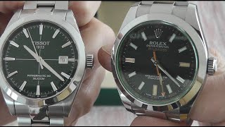 Tissot Gentleman Powermatic 80 Silicium versus Rolex Milgauss [upl. by Picardi]