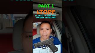 LTOPF License to own and possess firearms part1 LTOPF shorts [upl. by Purington]