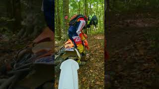 Logs are the devil dirtbike fail dirtbikefails [upl. by Neyu]