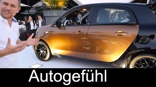 Allnew 2015 smart forFOUR design review and first driving shots  Autogefühl [upl. by Celine]