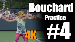 Eugenie Bouchard in 4k  Practice 4  Western amp Southern Open 2014 [upl. by Zysk]