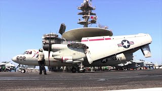 USS GEORGE HW BUSH CVN 77 Flight Deck Operations [upl. by Allisan]